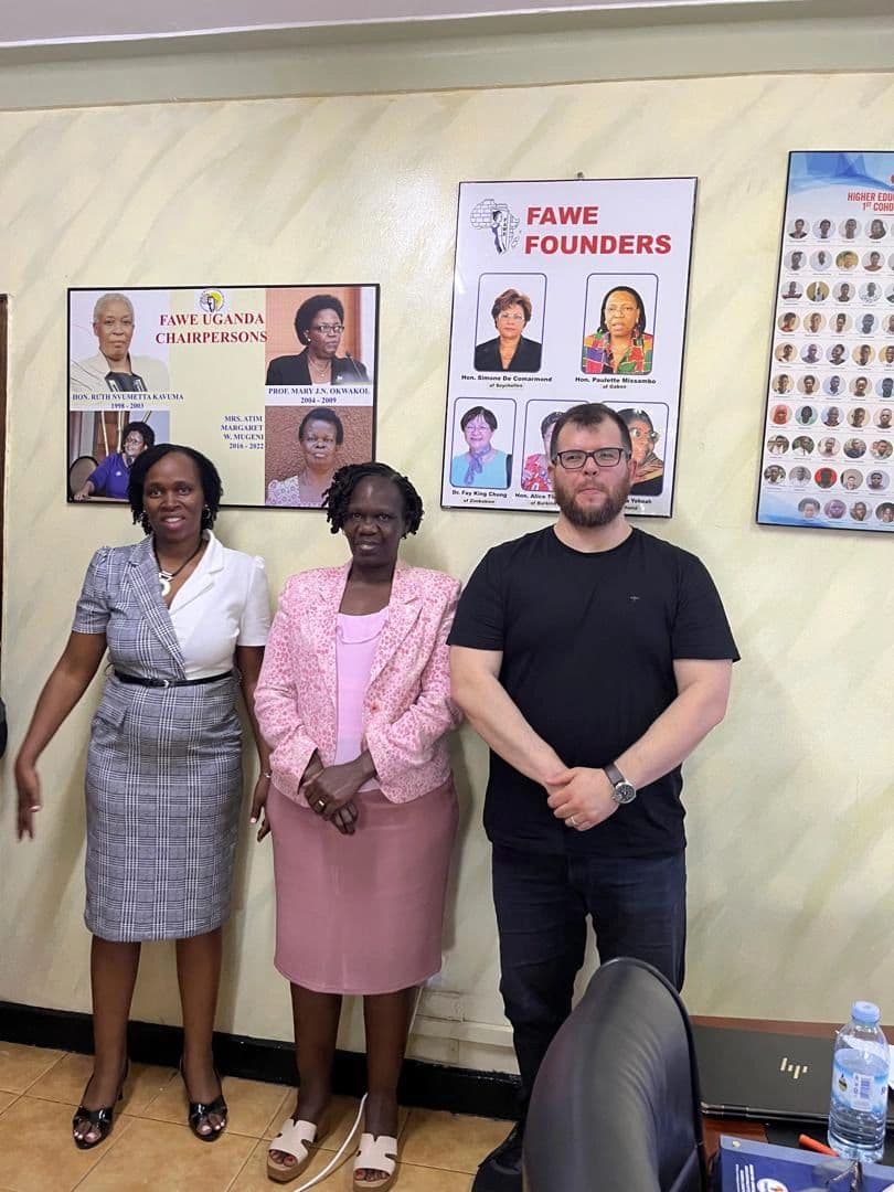 FAWE Uganda team participating in Arxia's AI Ignite Workshop